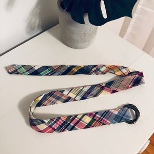 J. Crew Multicolor Madras Belt | Size S/M
